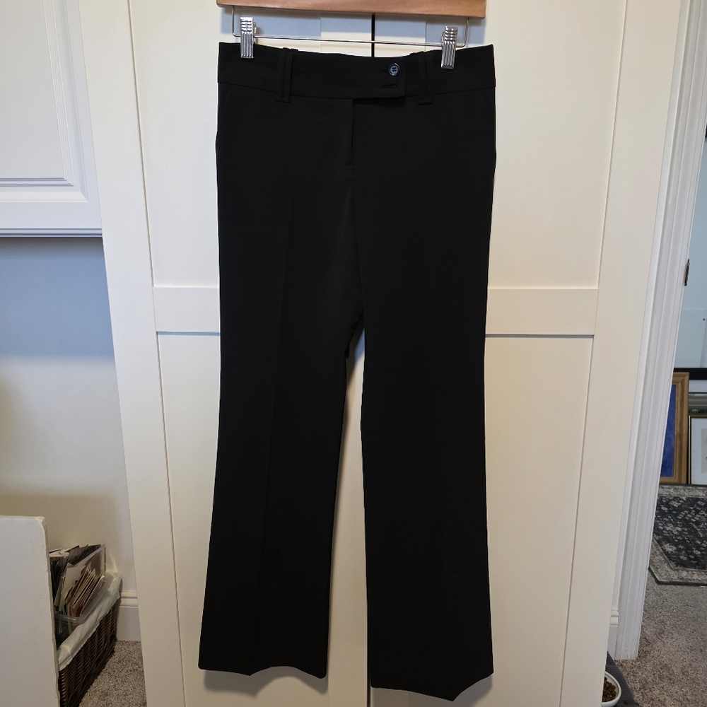 BCBG MaxAzria Black Straight Leg Dress Pant Size 0